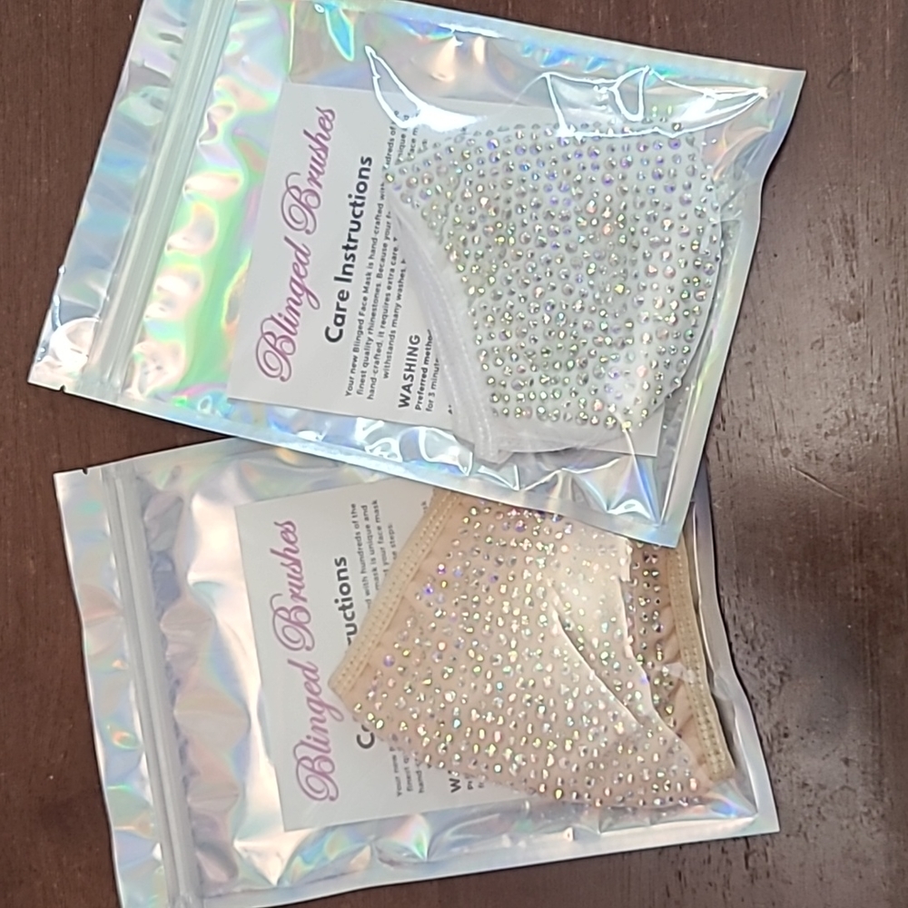 Blinged Face Masks